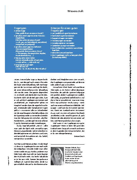 Vorschauseite 2: Einen Fragebogen erstellen – Gut gefragt ist halb gewonnen