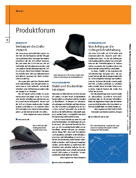 Vorschauseite 1: Produktforum