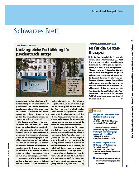 Vorschauseite 1: Schwarzes Brett
