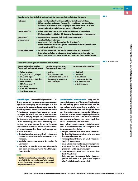 Vorschauseite 2: Notsectio und interdisziplinäre Notfallkonzepte im Kreißsaal – ”Und wenn es schnell gehen soll?“