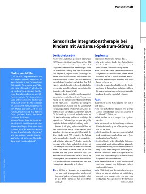 Vorschauseite 2: Sensorische Integrationstherapie bei Autismus – Organisationstalent mit Liebe zur Natur