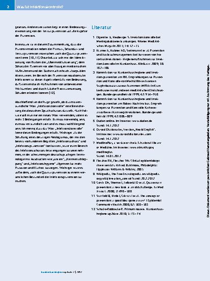 Vorschauseite 2: Was ist Infektionskontrolle?