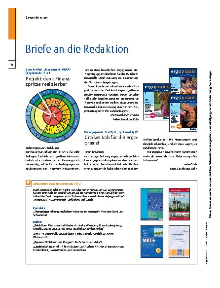 Vorschauseite 1: Briefe an die Redaktion