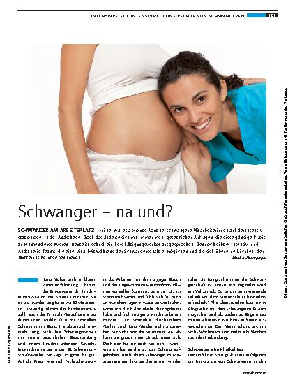 Vorschauseite 1: Schwanger – na und?