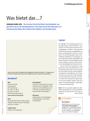 Vorschauseite 1: Seminar Nord-Süd – Was bietet das …?