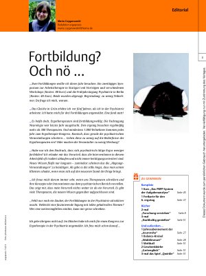 Vorschauseite 1: Fortbildung? Och nö. ..