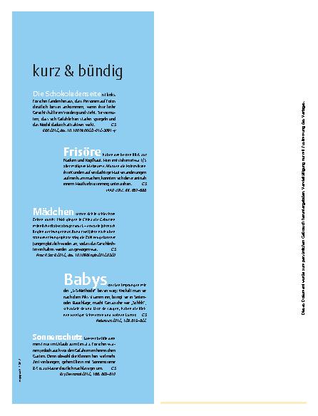 Vorschauseite 1: kurz & bündig