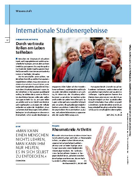 Vorschauseite 1: Internationale Studienergebnisse