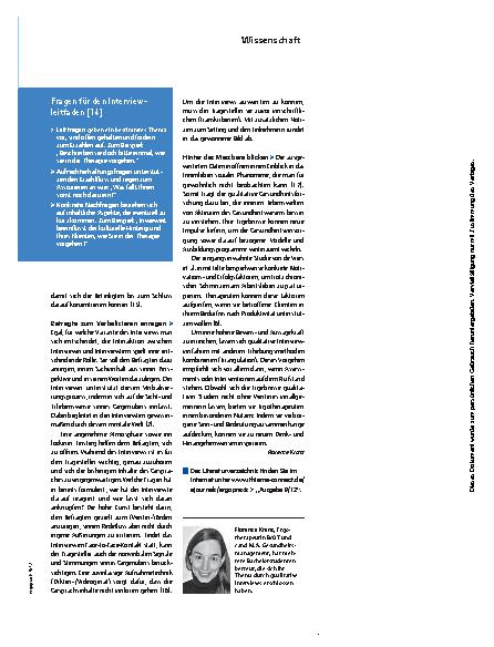 Vorschauseite 2: Qualitative Einzelinterviews – In die Tiefe fragen