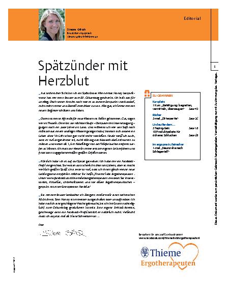 Vorschauseite 1: Spätzünder mit Herzblut