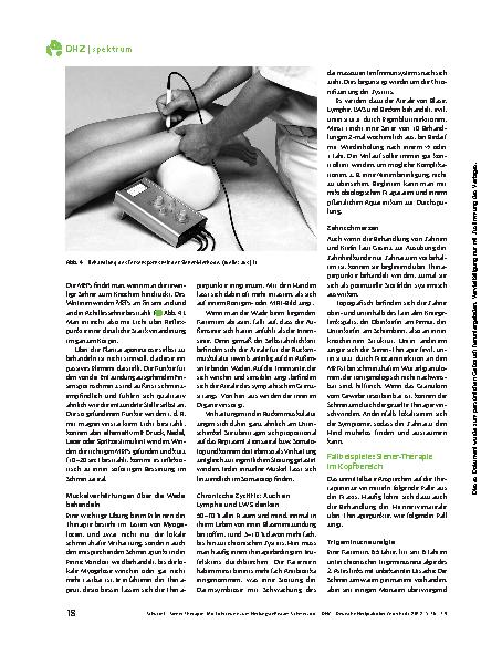 Vorschauseite 3: Siener-Therapie: Mit Lichtreizen zum Heilungsreflex am Schmerzort