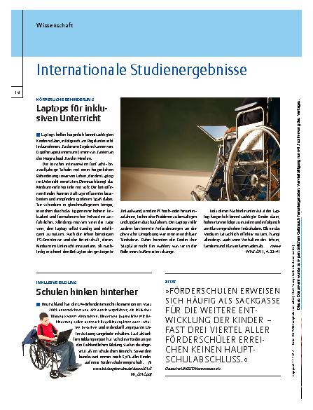 Vorschauseite 1: Internationale Studienergebnisse