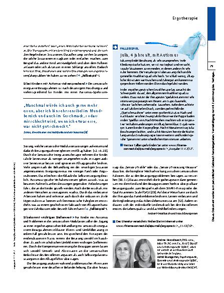 Vorschauseite 3: SI bei Autismus – Wenn Wahrnehmung wehtut