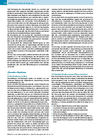 Vorschauseite 3: Leitlinie der Deutschen Gesellschaft für Ernährungsmedizin (DGEM)
