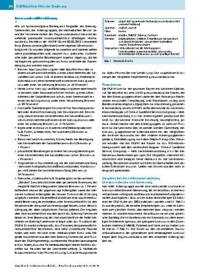 Vorschauseite 5: Leitlinie der Deutschen Gesellschaft für Ernährungsmedizin (DGEM)