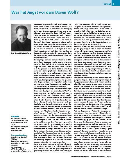 Vorschauseite 1: Wer hat Angst vor dem Bösen Wolf?