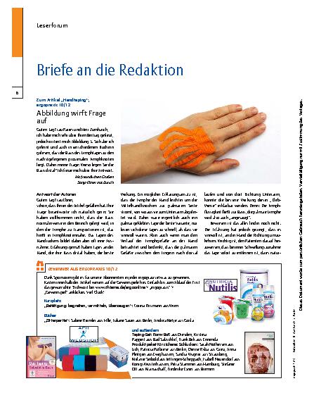 Vorschauseite 1: Briefe an die Redaktion
