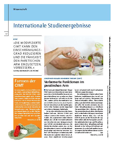 Vorschauseite 1: Internationale Studienergebnisse