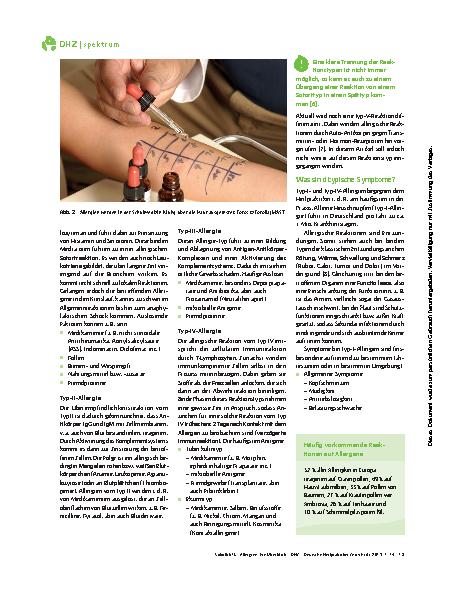 Vorschauseite 3: Allergien: Ein Überblick