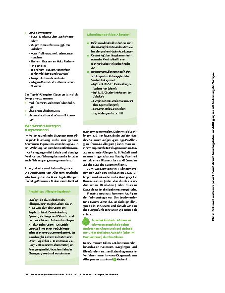 Vorschauseite 4: Allergien: Ein Überblick