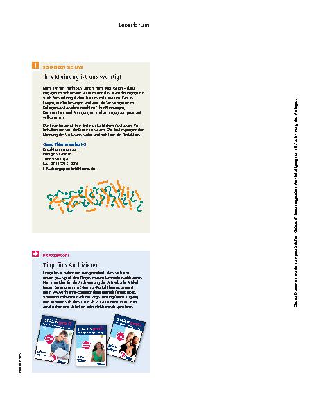 Vorschauseite 2: Briefe an die Redaktion