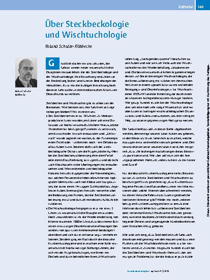 Vorschauseite 1: Über Steckbeckologie und Wischtuchologie