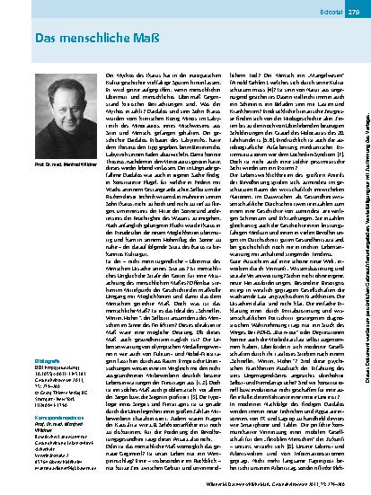 Vorschauseite 1: Das menschliche Maß