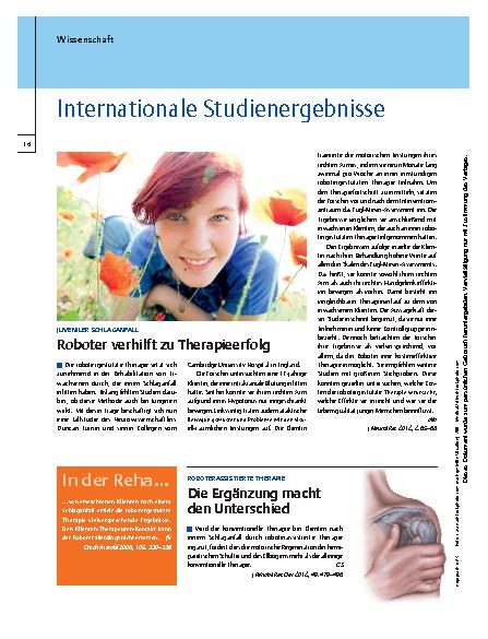 Vorschauseite 1: Internationale Studienergebnisse