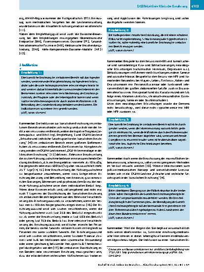 Vorschauseite 3: S3-Leitlinie der Deutschen Gesellschaft für Ernährungsmedizin (DGEM) in Zusammenarbeit mit der GESKES und der AKE