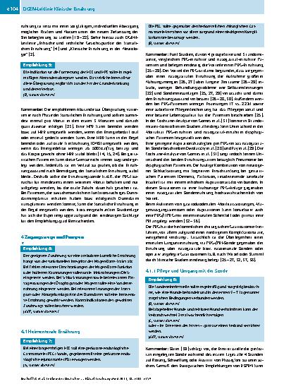 Vorschauseite 4: S3-Leitlinie der Deutschen Gesellschaft für Ernährungsmedizin (DGEM) in Zusammenarbeit mit der GESKES und der AKE