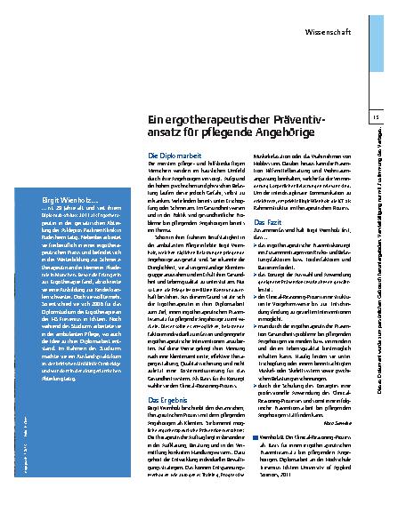 Vorschauseite 2: Birgit Wienholz – Ein Herz für Angehörige