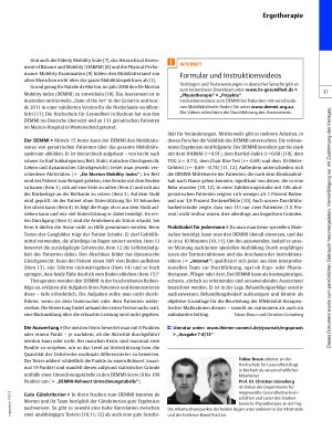 Vorschauseite 3: Assessment: De Morton Mobility Index (DEMMI) – Mobilitätstest in der Geriatrie