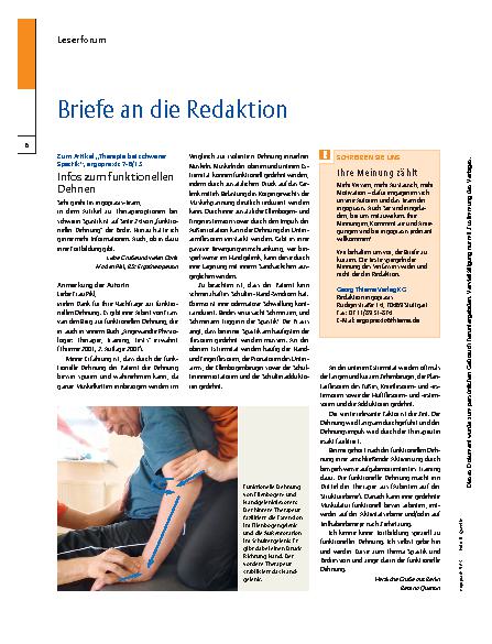 Vorschauseite 1: Briefe an die Redaktion