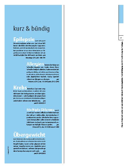 Vorschauseite 1: kurz & bündig