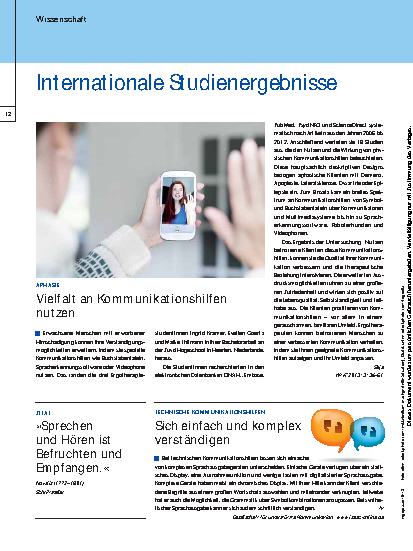 Vorschauseite 1: Internationale Studienergebnisse
