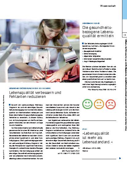 Vorschauseite 2: Internationale Studienergebnisse