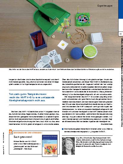 Vorschauseite 3: Handpräferenztest HAPT 4–6 – Rechts oder links?