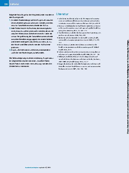 Vorschauseite 2: Finanzkrise, soziale Ungleichheit und Infektionskrankheiten