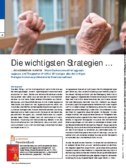 Vorschauseite 1: … Bei aggressiven Klienten – Die wichtigsten Strategien …