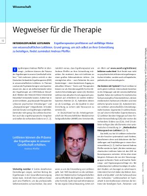 Vorschauseite 1: Interdisziplinäre Leitlinien – Wegweiser für die Therapie
