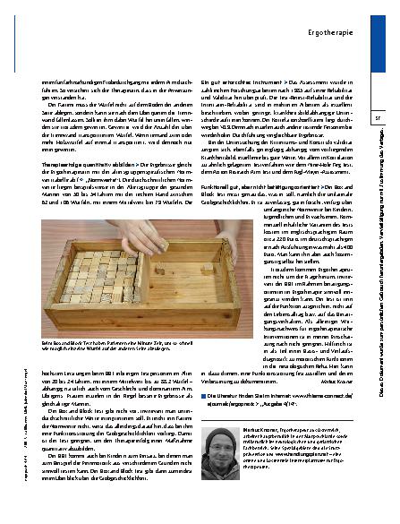 Vorschauseite 2: Box and Block Test – Wenn die Würfel fallen