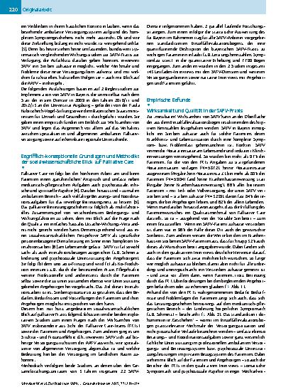 Vorschauseite 2: Zur Praxis von SAPV in Bayern: Wirksamkeit, Struktur-/prozesseffekte und ländliche Versorgung