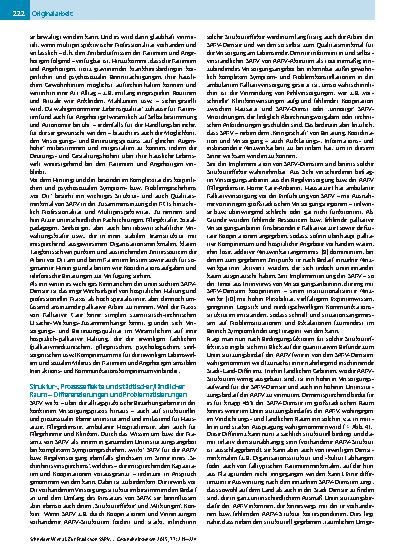 Vorschauseite 4: Zur Praxis von SAPV in Bayern: Wirksamkeit, Struktur-/prozesseffekte und ländliche Versorgung