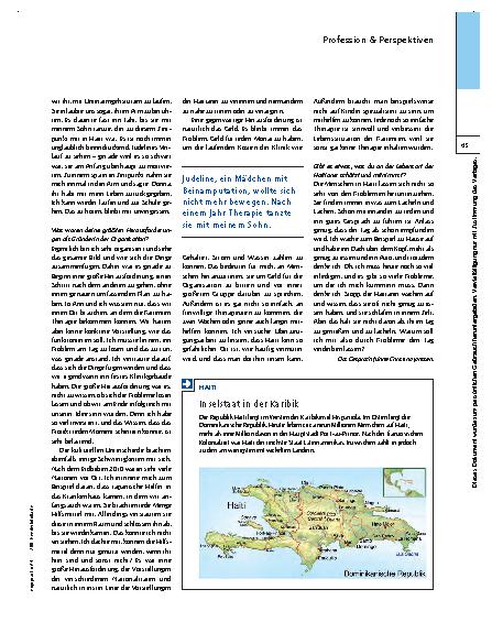 Vorschauseite 4: Eine Ergotherapeutin in Port-au-Prince – Reha für Haiti