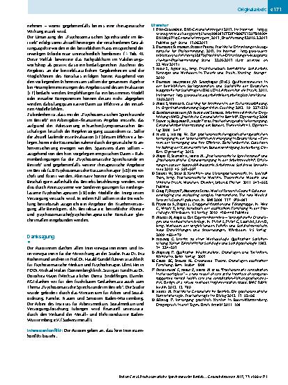 Vorschauseite 6: Psychosomatische Sprechstunde im Betrieb – Gestaltungsformen des Angebots
