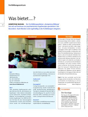 Vorschauseite 1: Was bietet Kompetenz Bildung?