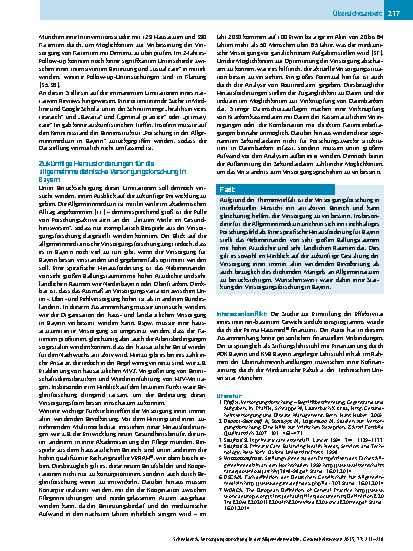Vorschauseite 5: Versorgungsforschung in der Allgemeinmedizin – eine bayerische Perspektive
