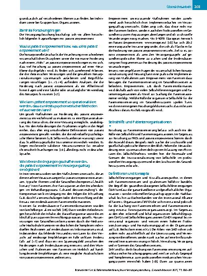 Vorschauseite 4: Patientenorientierung in der Versorgungsforschung