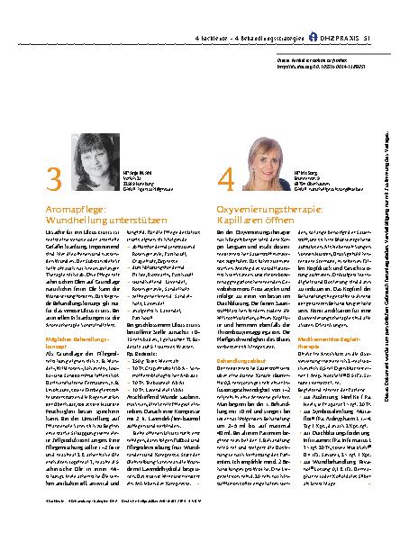 Vorschauseite 2: 4 Fachleute – 4 Behandlungsstrategien Ulcus Cruris