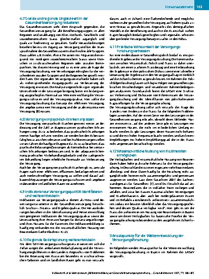 Vorschauseite 4: Memorandum „Weiterentwicklung der Gesundheitsversorgungsforschung in Bayern aus Sicht der Landesarbeitsgemeinschaft Gesundheitsversorgungsforschung: Status quo – Entwicklungspoten…